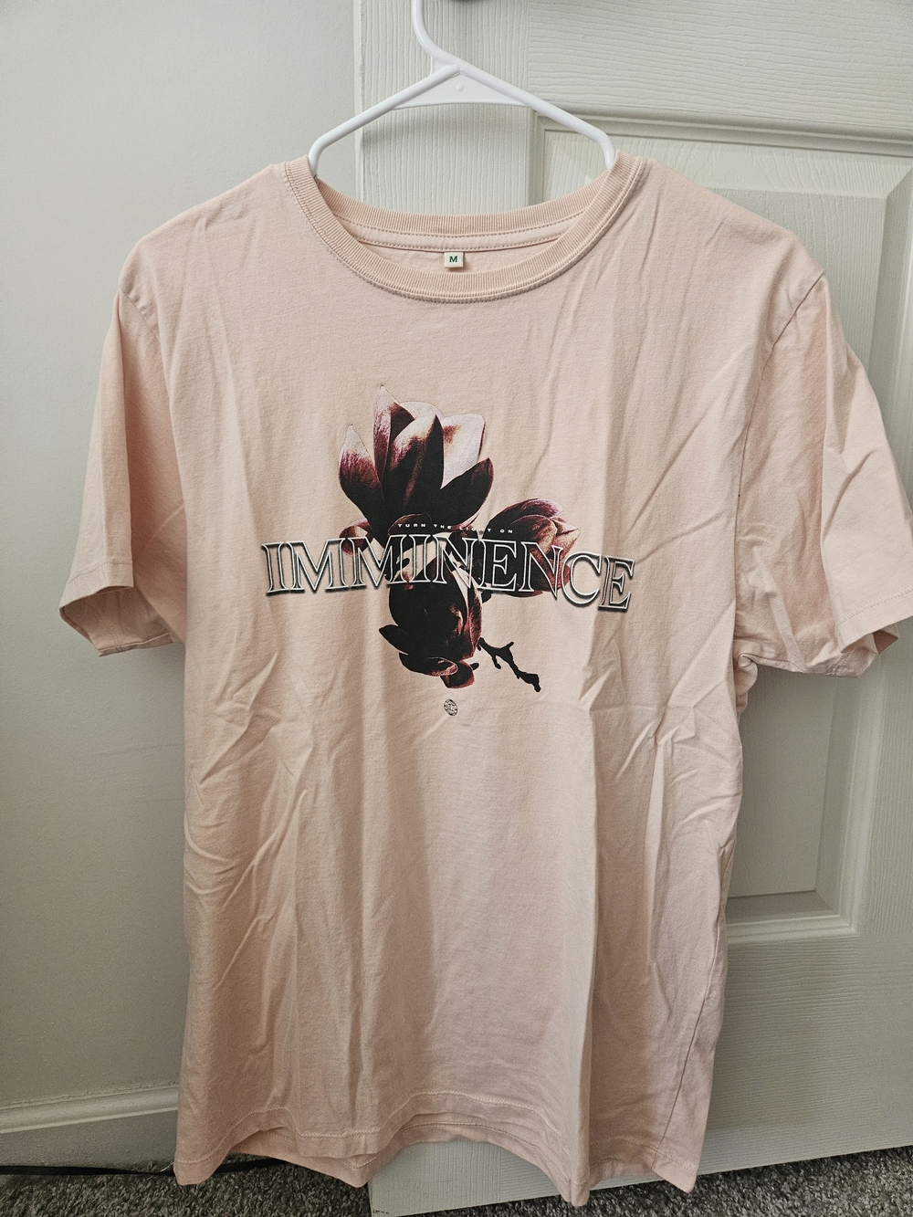IMMINENCE Band Tee Pink Graphic Tee with Floral Print